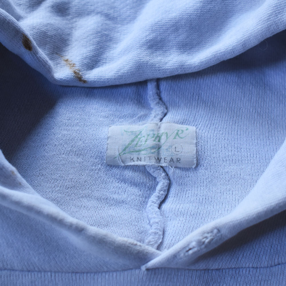 60’s Zephyr Knitwear 染み込みプリント ヴィンテージ スウェットパーカー 251010H