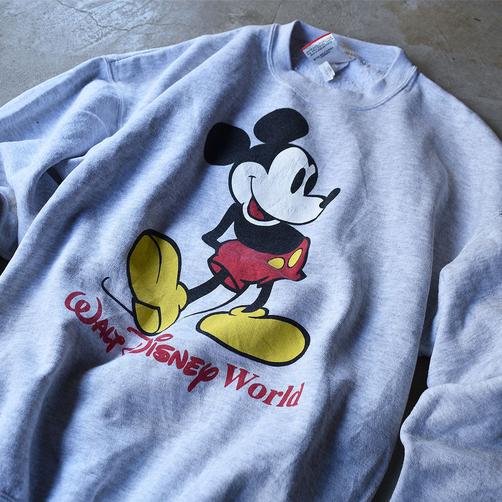 90's Disney “Mickey” クルーネック スウェット USA製 231024