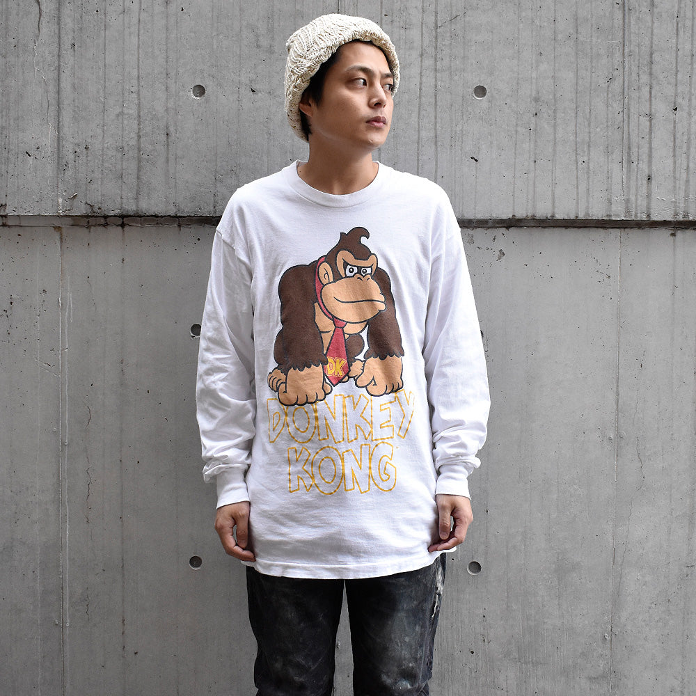 90's SPACE JAMタグ “DONKEY KONG” ロングスリーブTシャツ! USA製 241125H