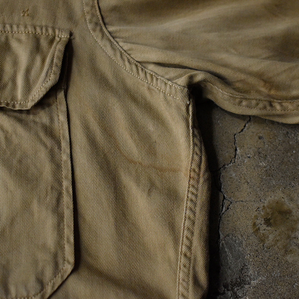 40's~50's U.S.ARMY ワッペン マチ付き チノシャツ 250511H