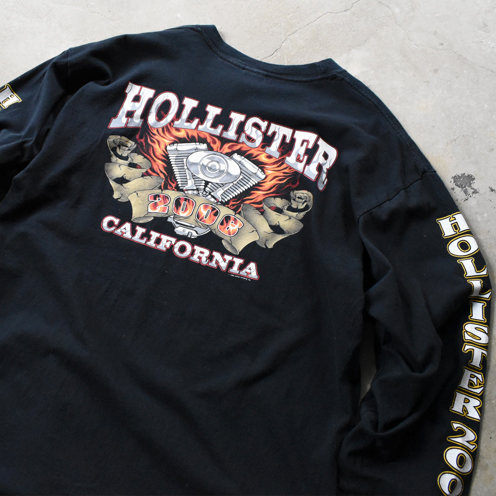 Y2K “HOLLISTER 2006” バイク ロングスリーブ Tシャツ 250613