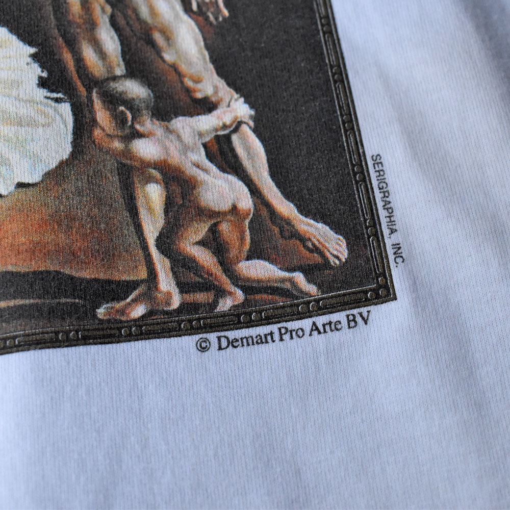 90’s デッドストック! Salvador Dalí “Geopoliticus Child Watching the Birth of the New Man” アート Tシャツ USA製 250607 (G)
