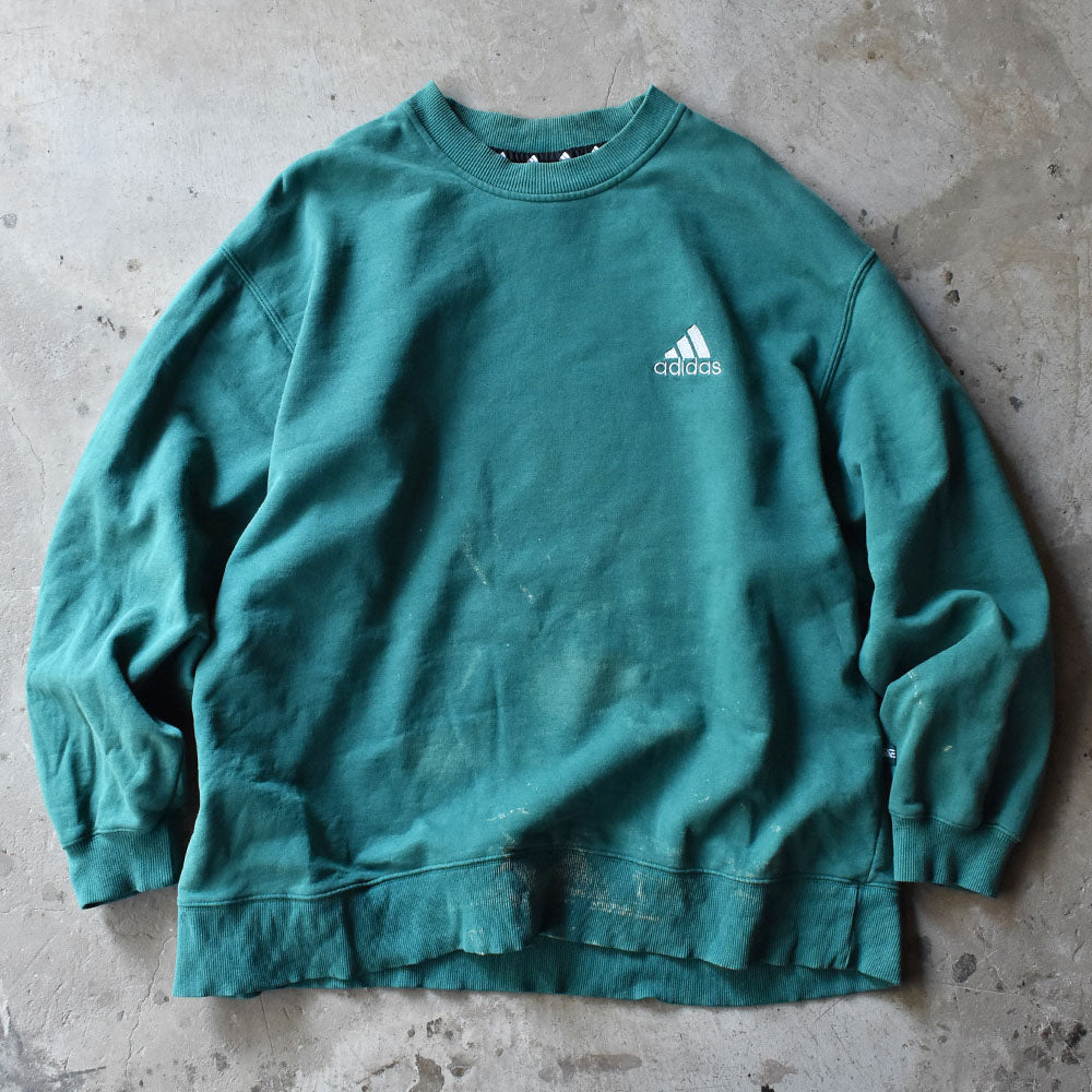 90’s Adidas 雰囲気抜群! ペンキ ロゴスウェット 240911H