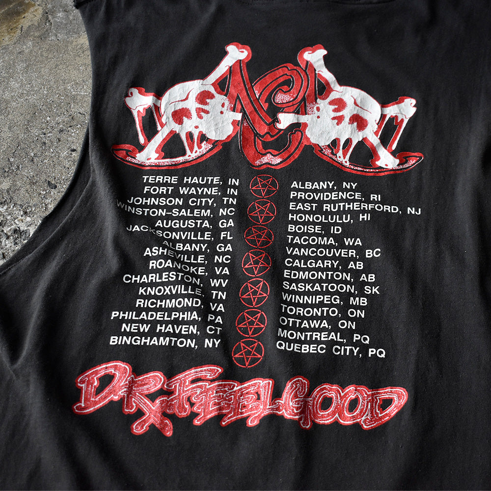 80's Mötley Crüe “Dr.Feelgood” Tour カットオフ ロック Tシャツ 250711H