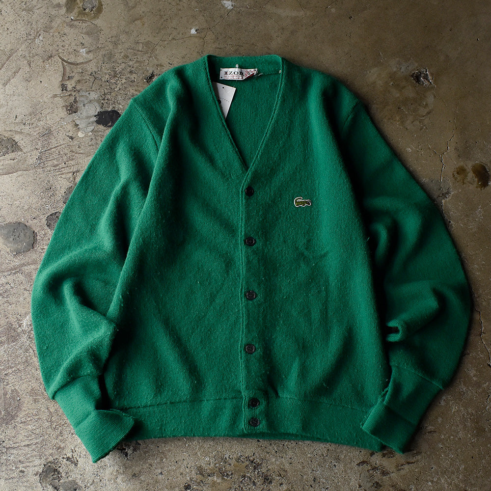 60's LACOSTE “IZOD OF LONDONタグ” カーディガンニット USA製 231010H