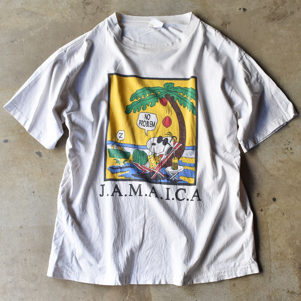 90’s Peanuts “J.A.M.A.I.C.A” キャラクター Tシャツ 240416