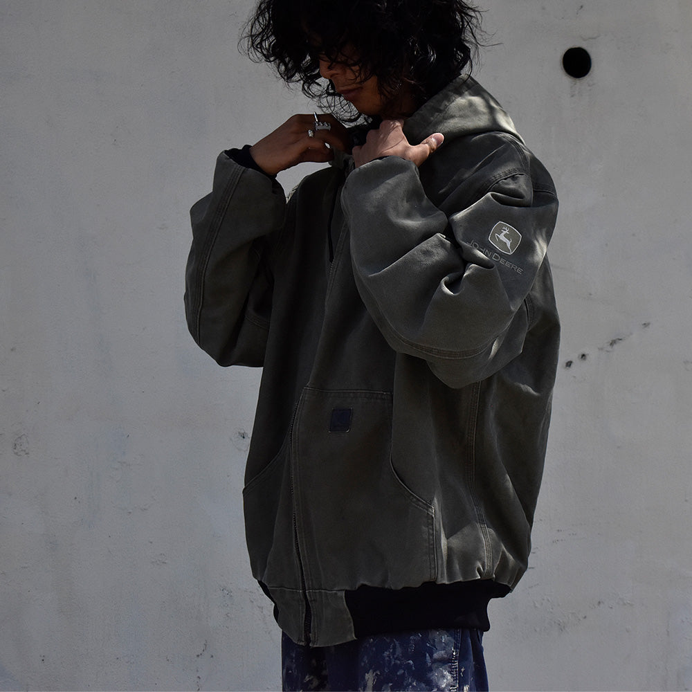 Y2K Carhartt/カーハート 企業刺繡!アクティブパーカー メッシュライナー 230913H
