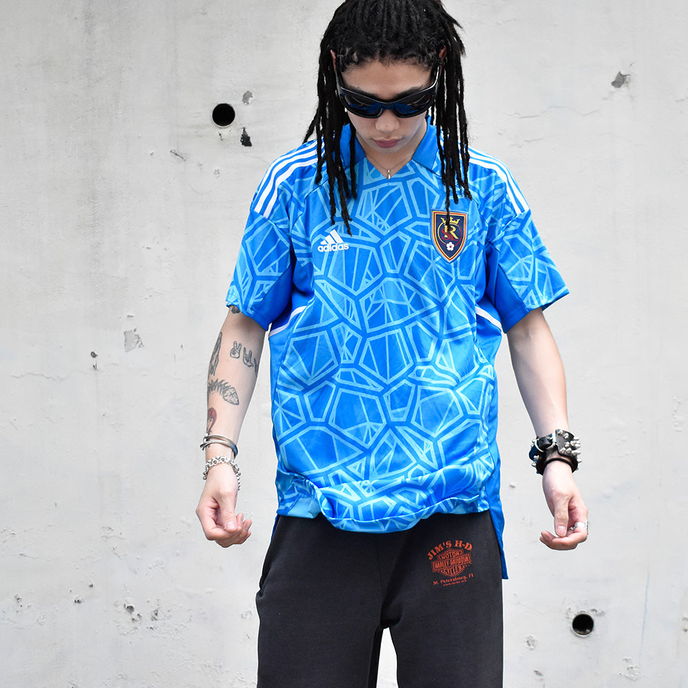 adidas “Real Salt Lake” フットボール ゲームシャツ 240701H
