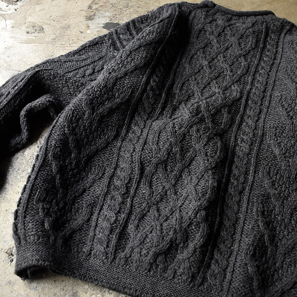 90's~ British Wool naturally フィッシャーマン アランニットセーター イギリス製 231231