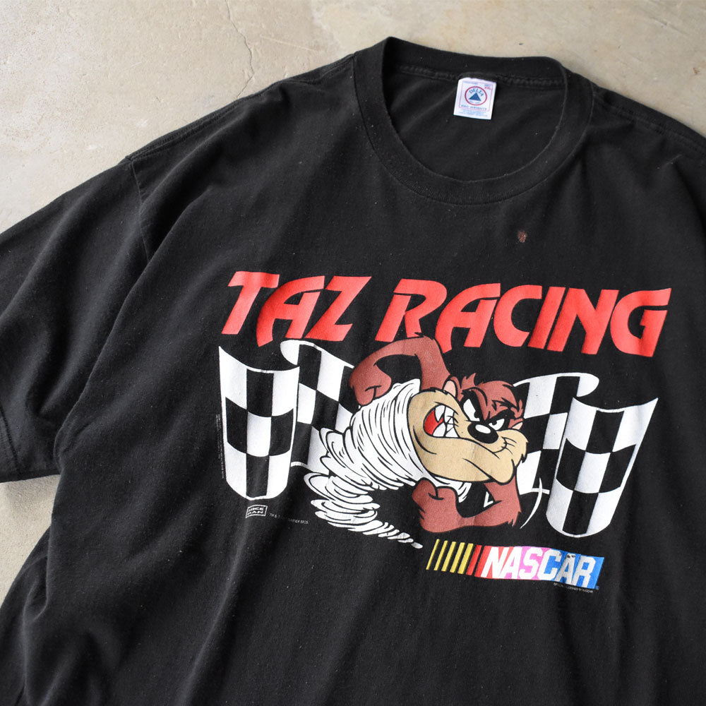 90’s Looney Tunes ”NASCAR TAZ RACING” キャラクター Tシャツ 250427