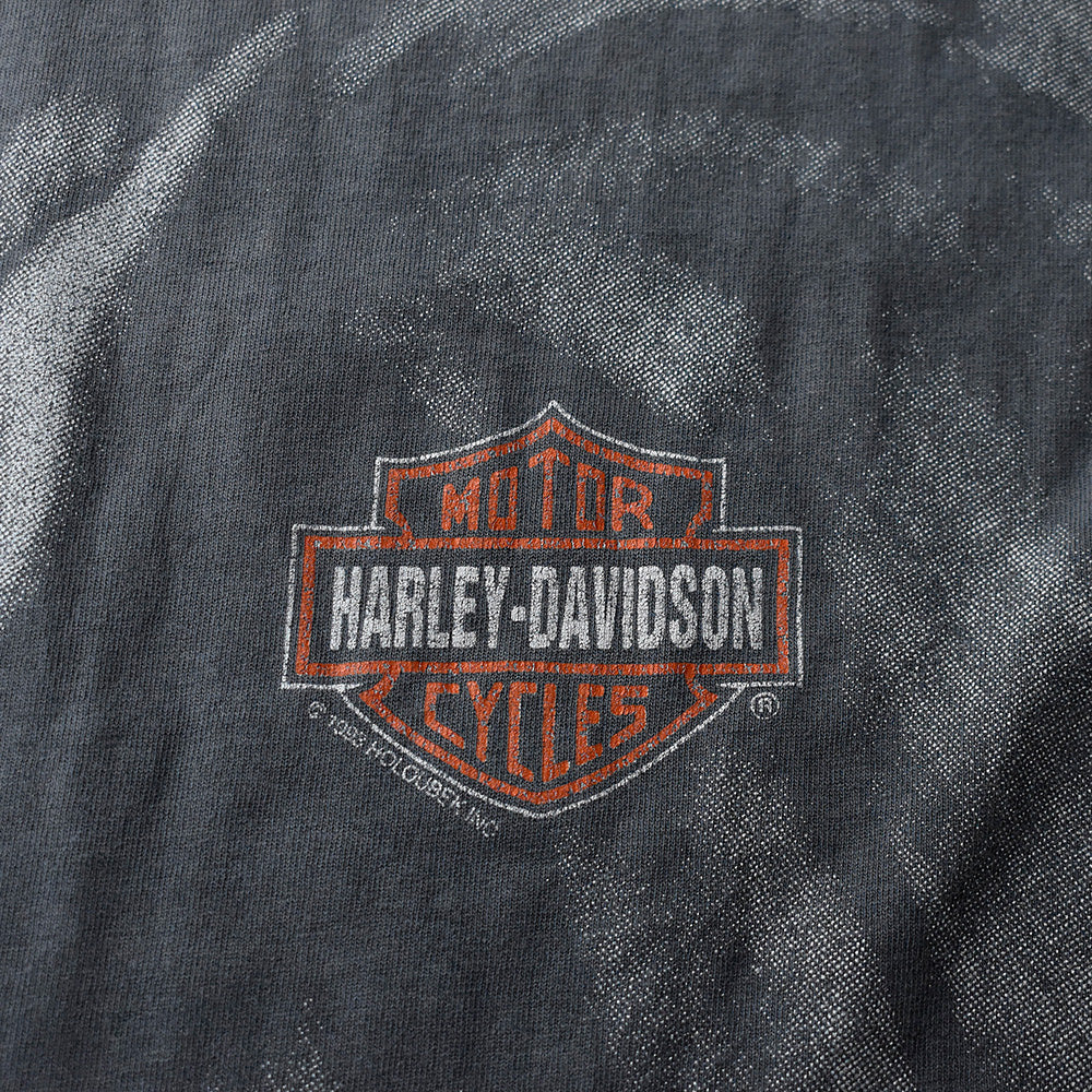90's Harley-Davidson/ハーレー・ダビッドソン イーグル オーバープリント!Tee USA製 230814H
