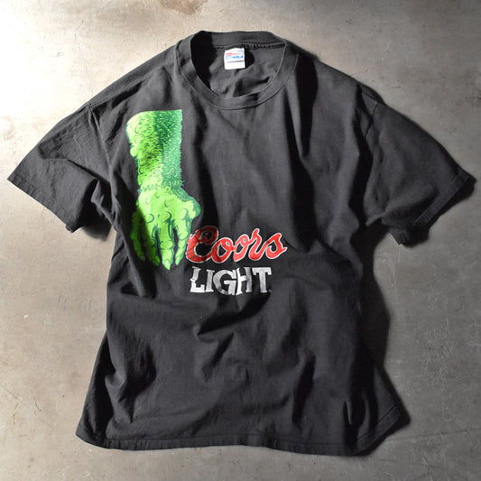90's Hanes “Coors LIGHT” ビール 企業 Tシャツ USA製 240419