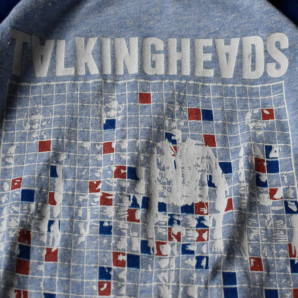 80's Talking Heads “U.S Tour 1980” ラグラン ロック Tシャツ 231128HY33
