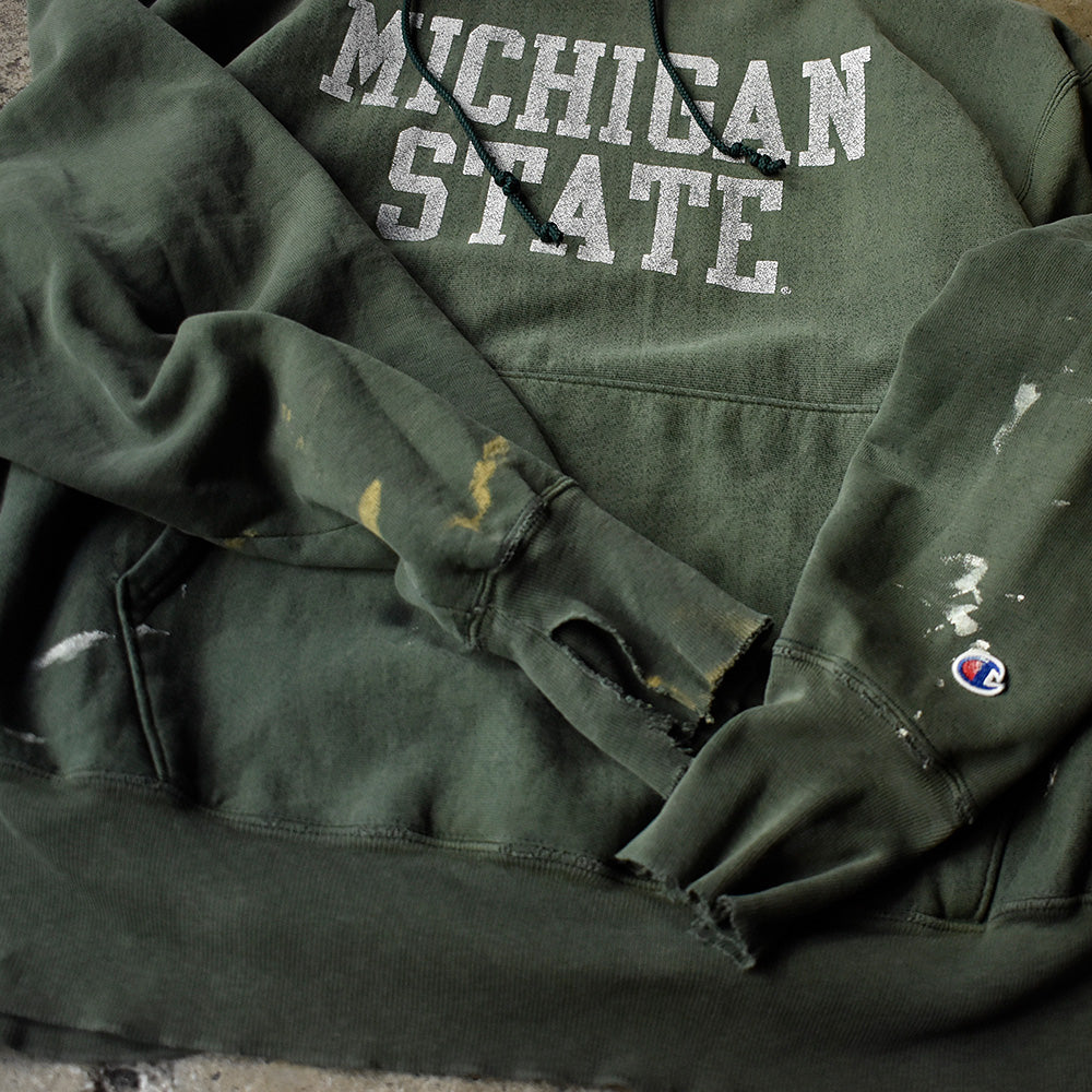Y2K ダメージ! Champion “Michigan State” RWパーカー 250115H