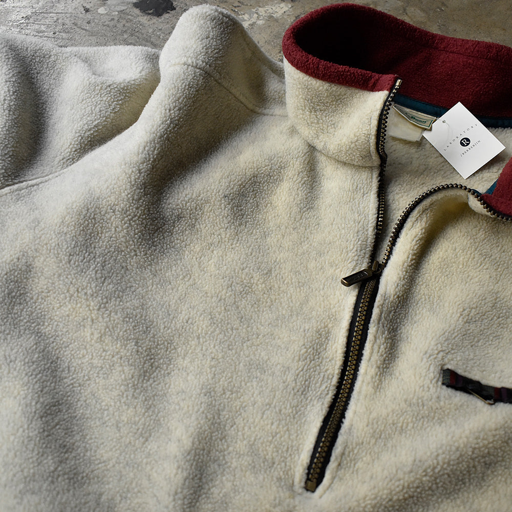 90's L.L.Bean ハーフジップ フリースジャケット 231228H