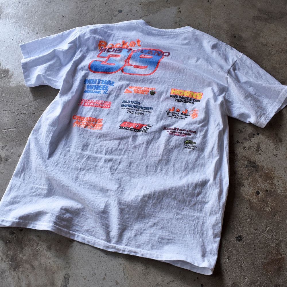 90's “Rob Toland #39” 両面プリント レーシングTシャツ 230605