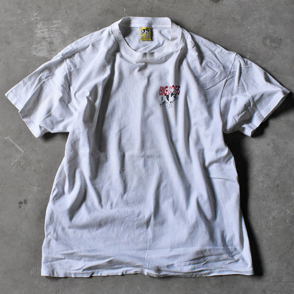 90's BIG DOGS “PUT YOUR TAIL ON THE LINE” 両面プリント Tシャツ USA製 240421