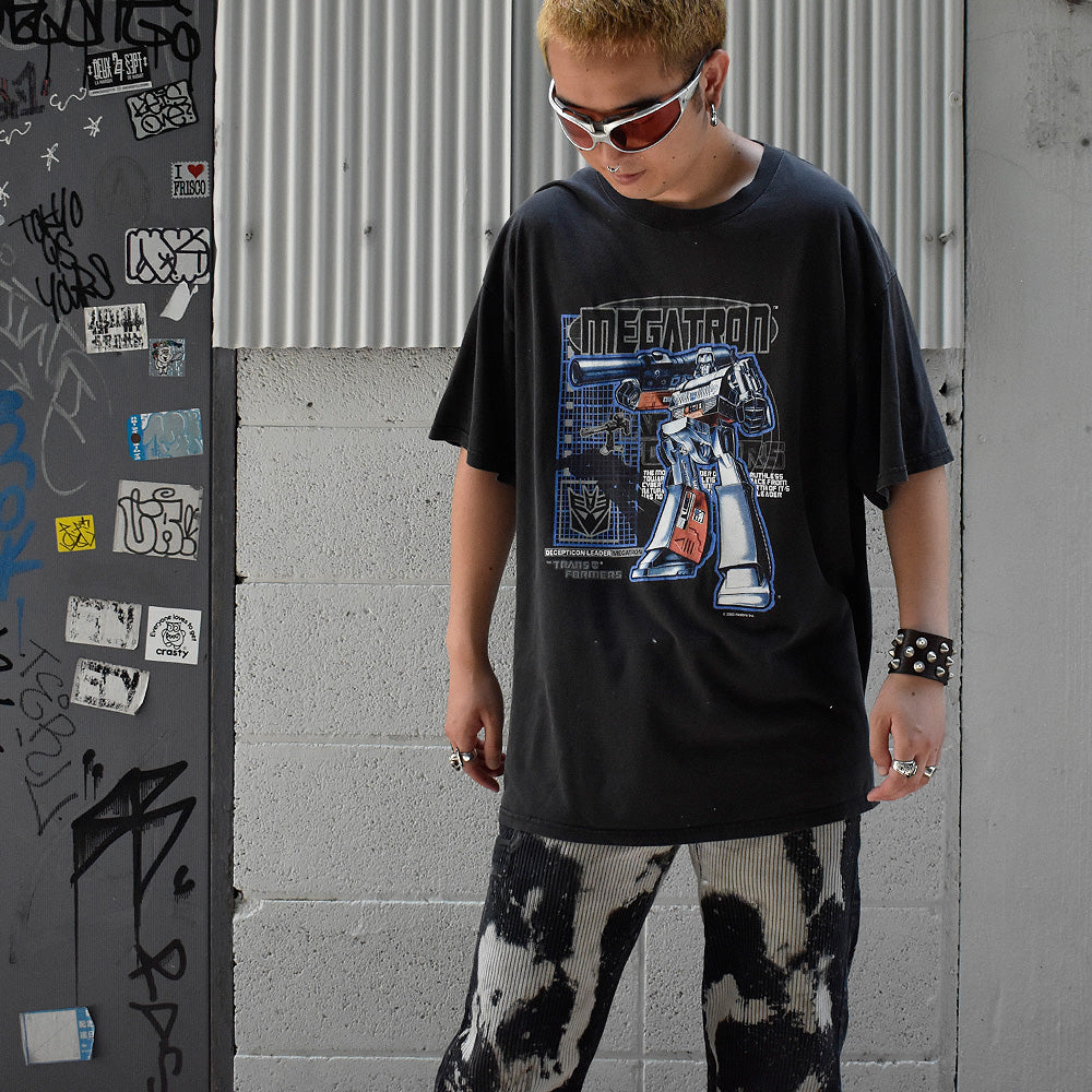 Y2K Transformers “Megatron” アニメ Tシャツ 250810H