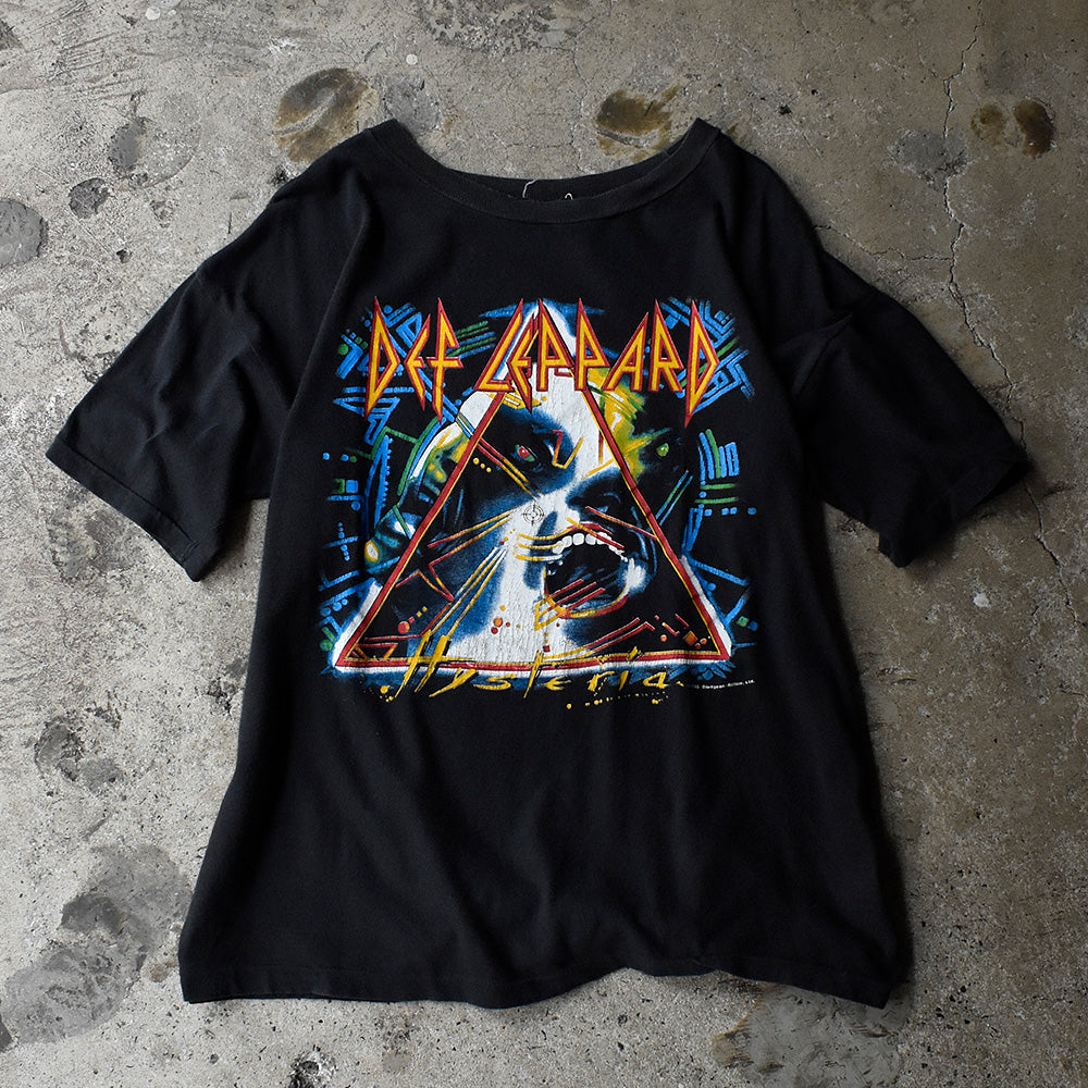 シングルステッチ80'sDef Leppard/デフレパードHYSTERIA  Tour tee