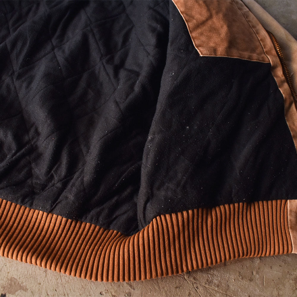 Carhartt 雰囲気◎ BORO ダメージ! キルティングライナー アクティブパーカー 231210