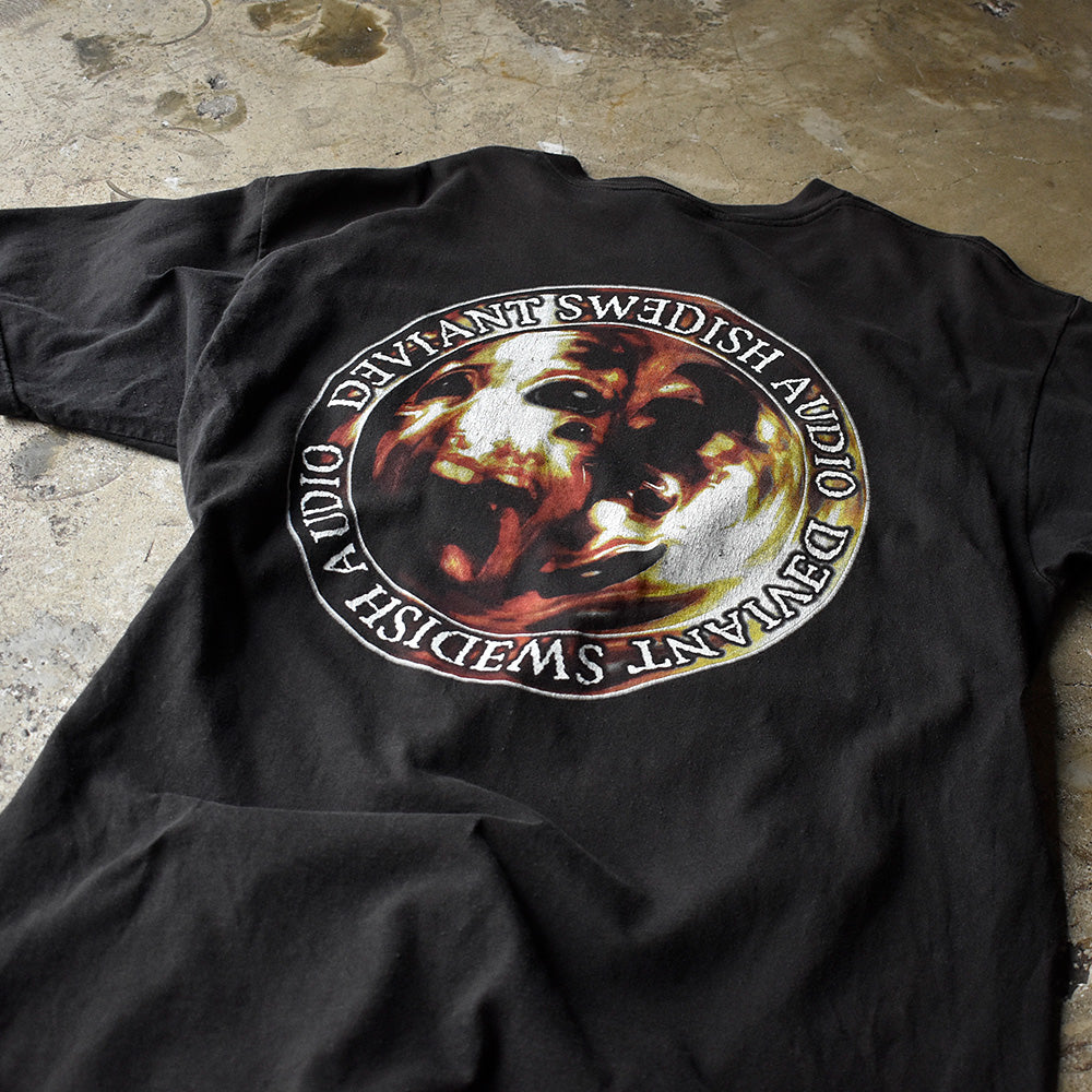 Y2K Meshuggah “Deviant Swedish Audio” メタル ロック Tシャツ 240613H