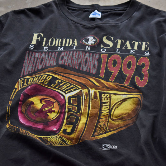 90’s  ”FLORIDA STATE SEMINOLES 1993” アメフト Tシャツ USA製 230508