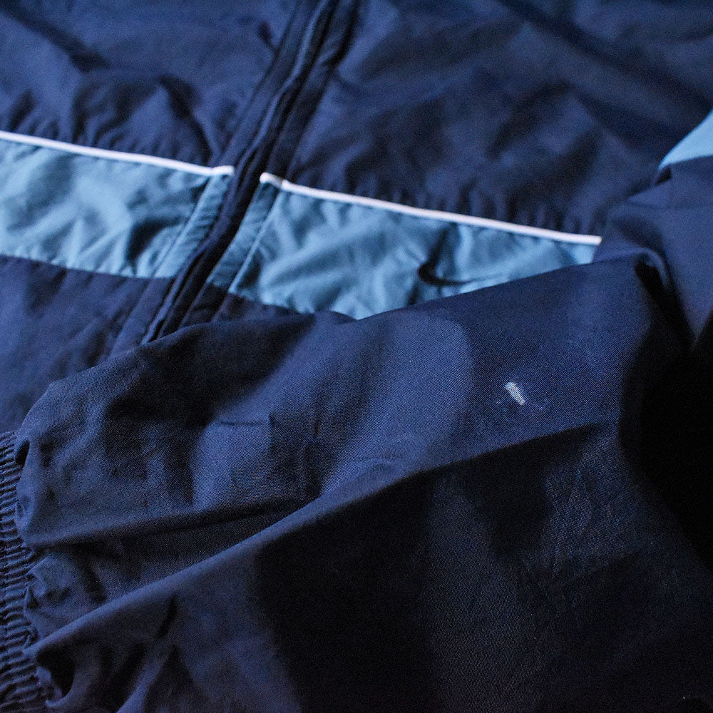 Y2K NIKE 刺繍ロゴ ナイロン トラックジャケット 250305