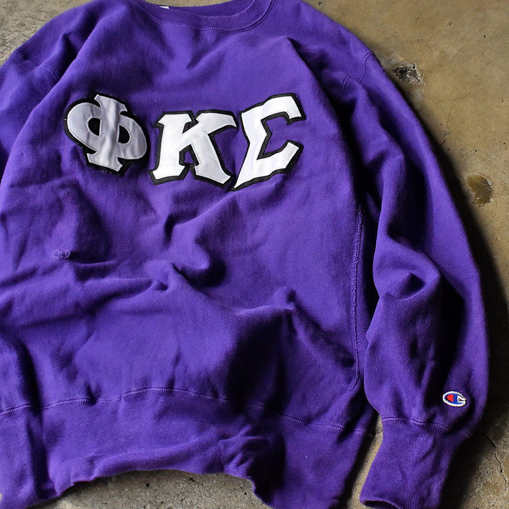 90’s Champion “ΦΚΣ“ ワッペン リバースウィーブ スウェット USA製 240213H