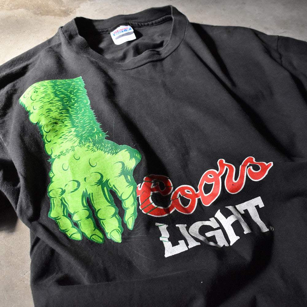 90's Hanes “Coors LIGHT” ビール 企業 Tシャツ USA製 240419