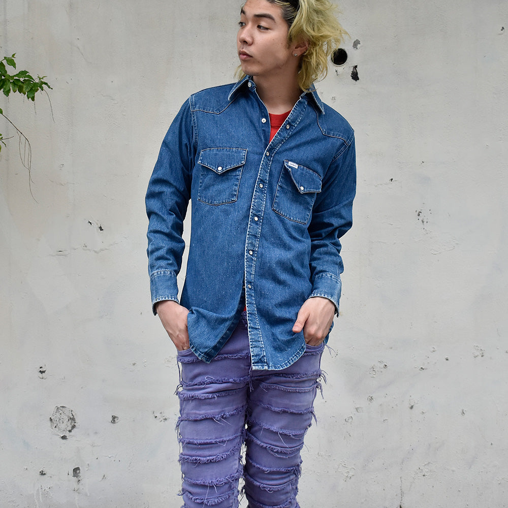 90's Carhartt デニムウエスタンシャツ 250618H