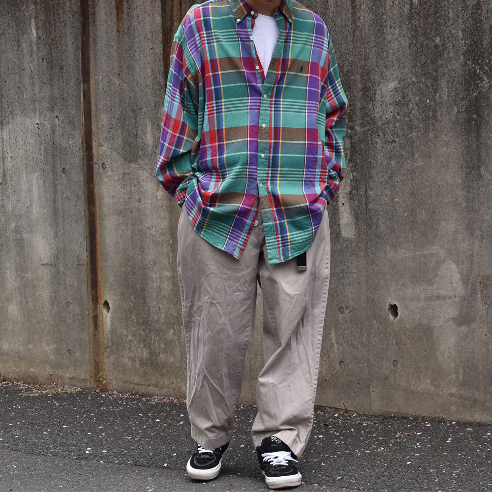 90's Ralph Lauren “BLAKE” チェック ボタンダウンシャツ 240327 S2085