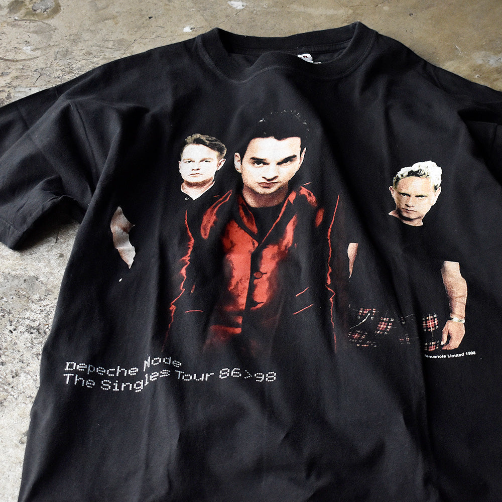 90's Depeche mode “The Singles Tour 86–98” Tシャツ Euro製