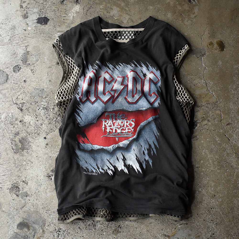 90's AC/DC “The Razors Edge” Tour カットオフTシャツ 240827