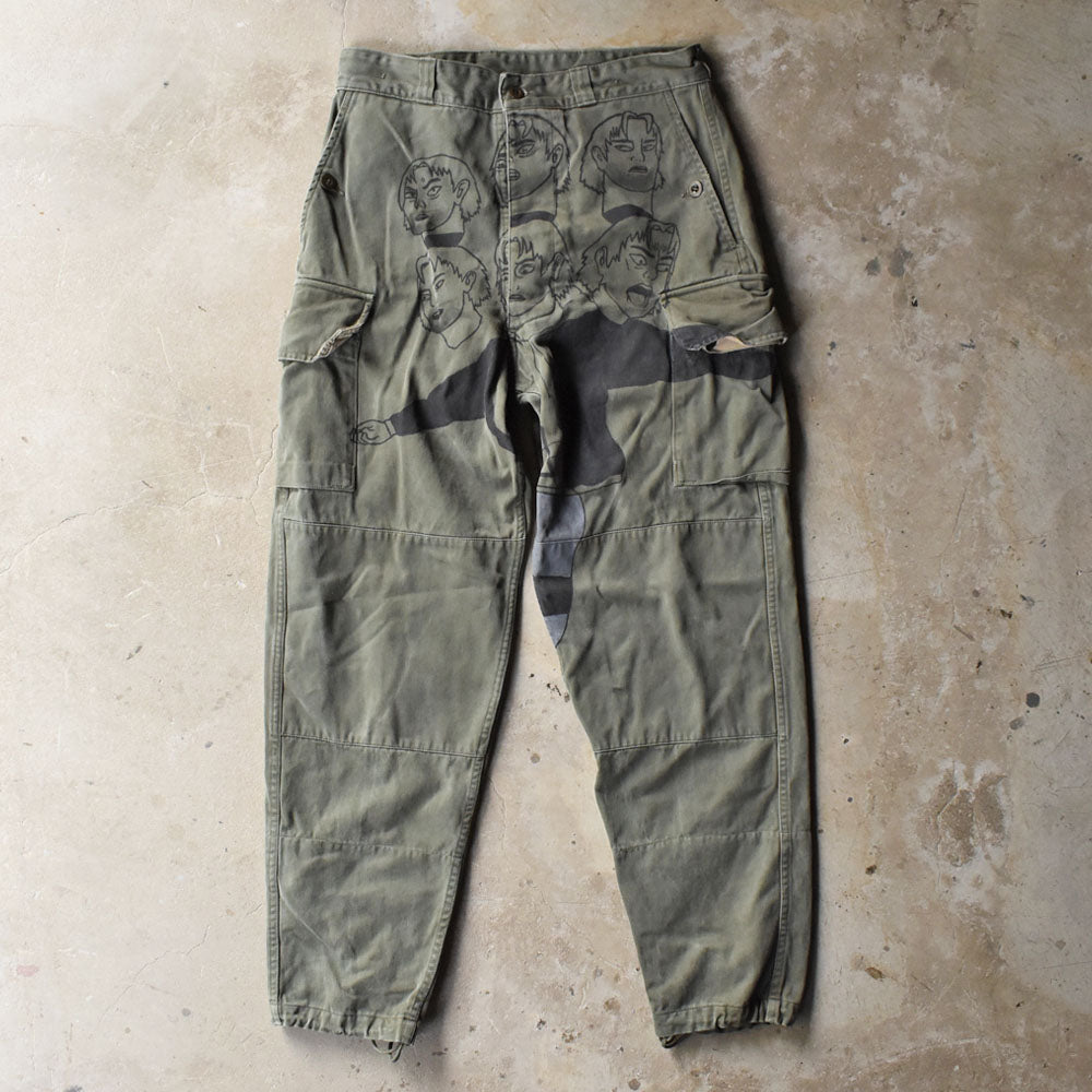 70’s French Army M-47 ハンドペイント ミリタリーパンツ 251007H