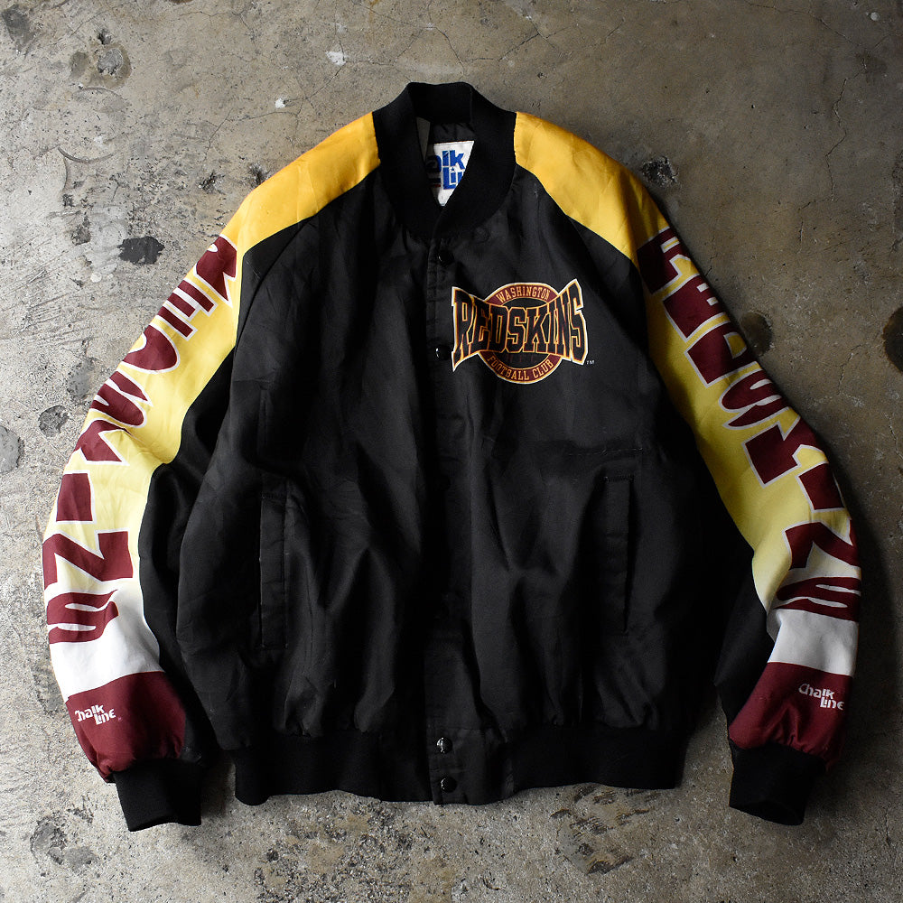 90's Chalk Line NFL “Washington Redskins” ナイロンアワードジャケット USA製 230929