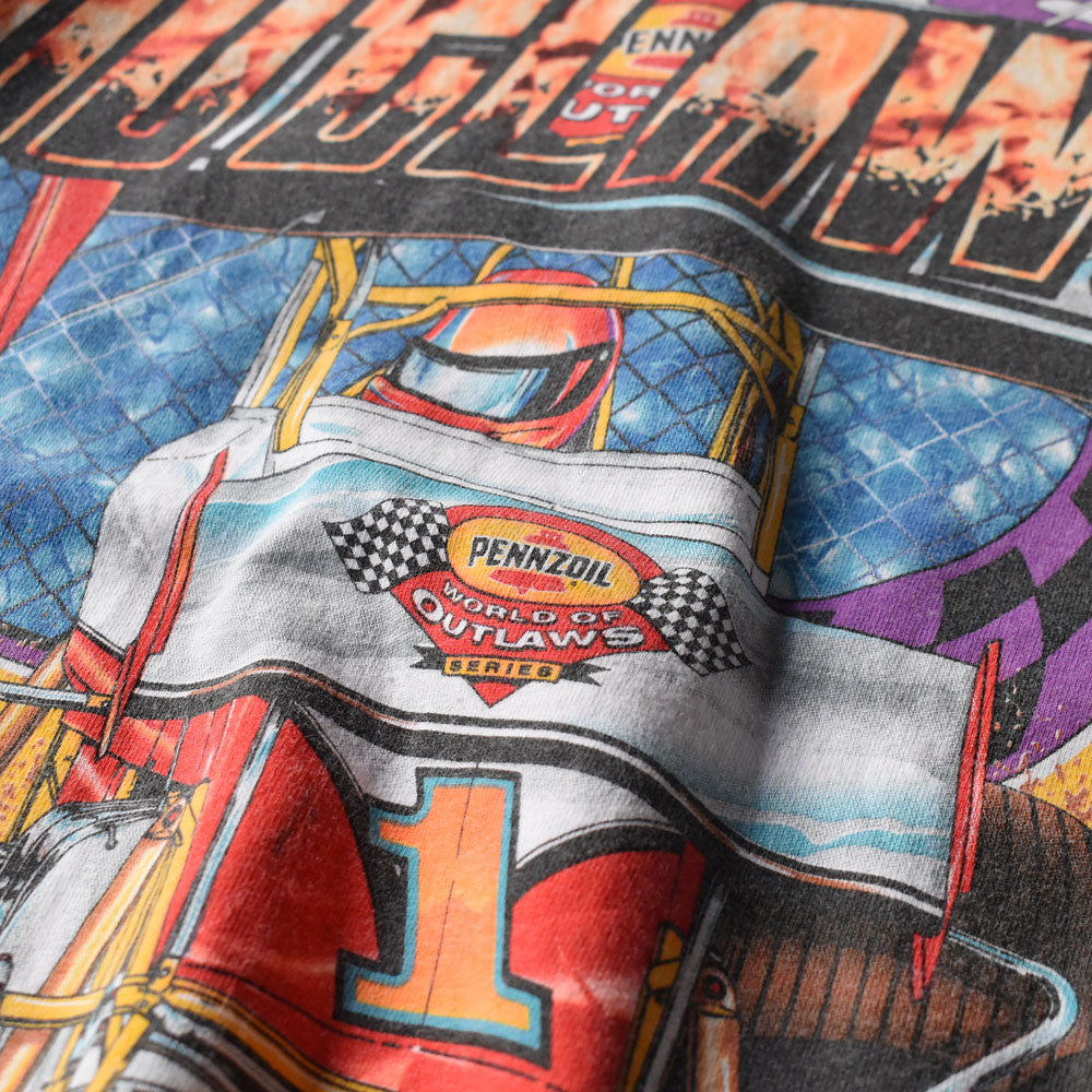 Y2K Hanes “WORLD OF OUTLAWS” レーシング Tシャツ 250509