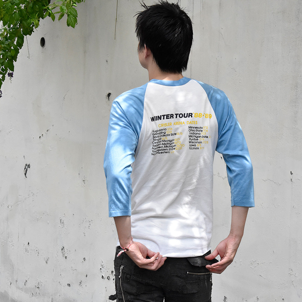 80’s Grateful Dead “MICHIGAN DEAD WINTER TOUR '88-'89” ラグランスリーブTシャツ 240828H