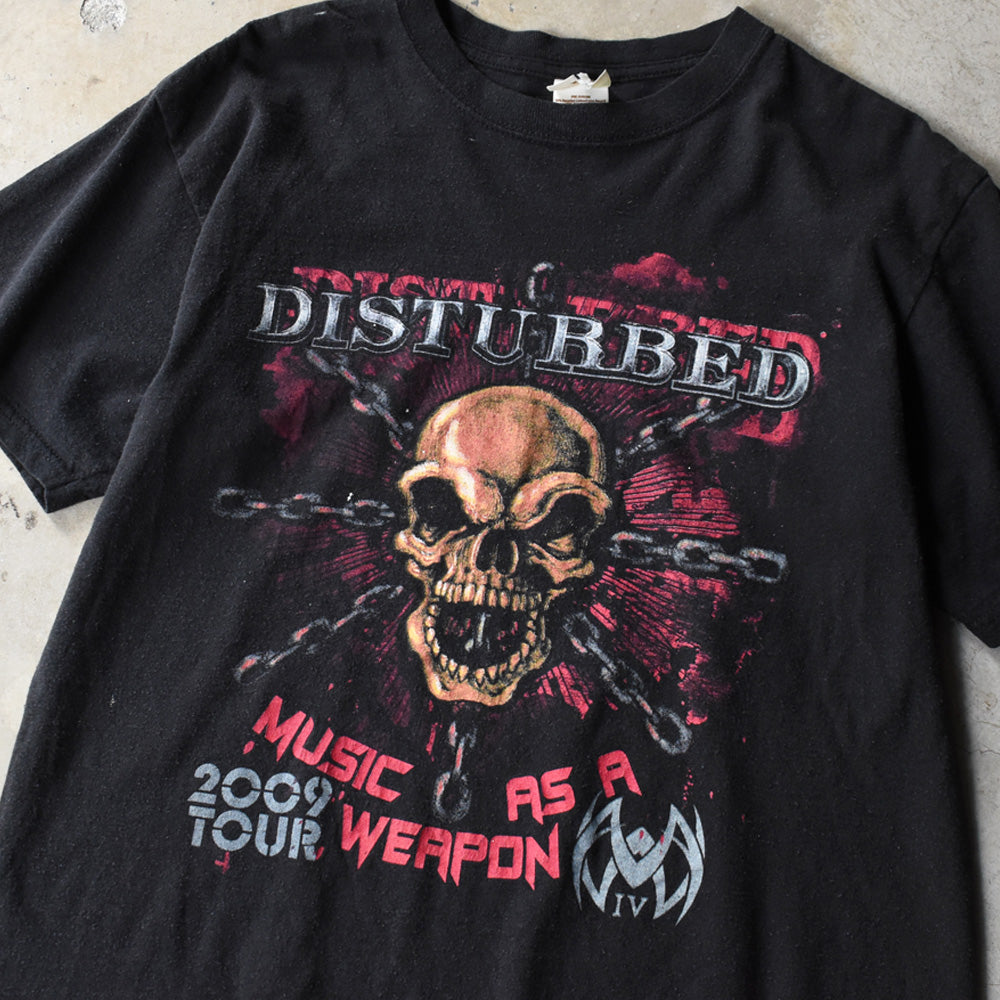 Y2K Disturbed “Music As A Weapon IV” ロック Tシャツ 250719