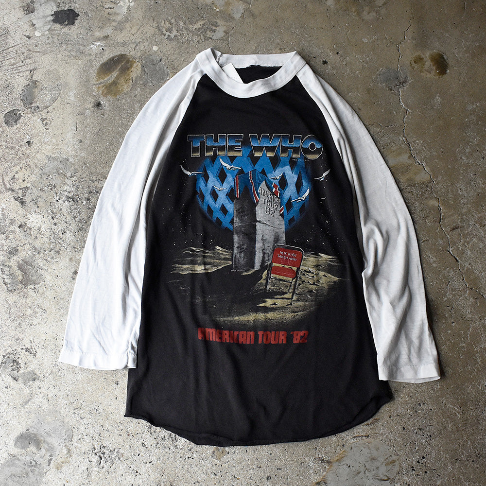80's The Who “It's Hard” America Tour '82 ラグランスリーブTシャツ 250524H