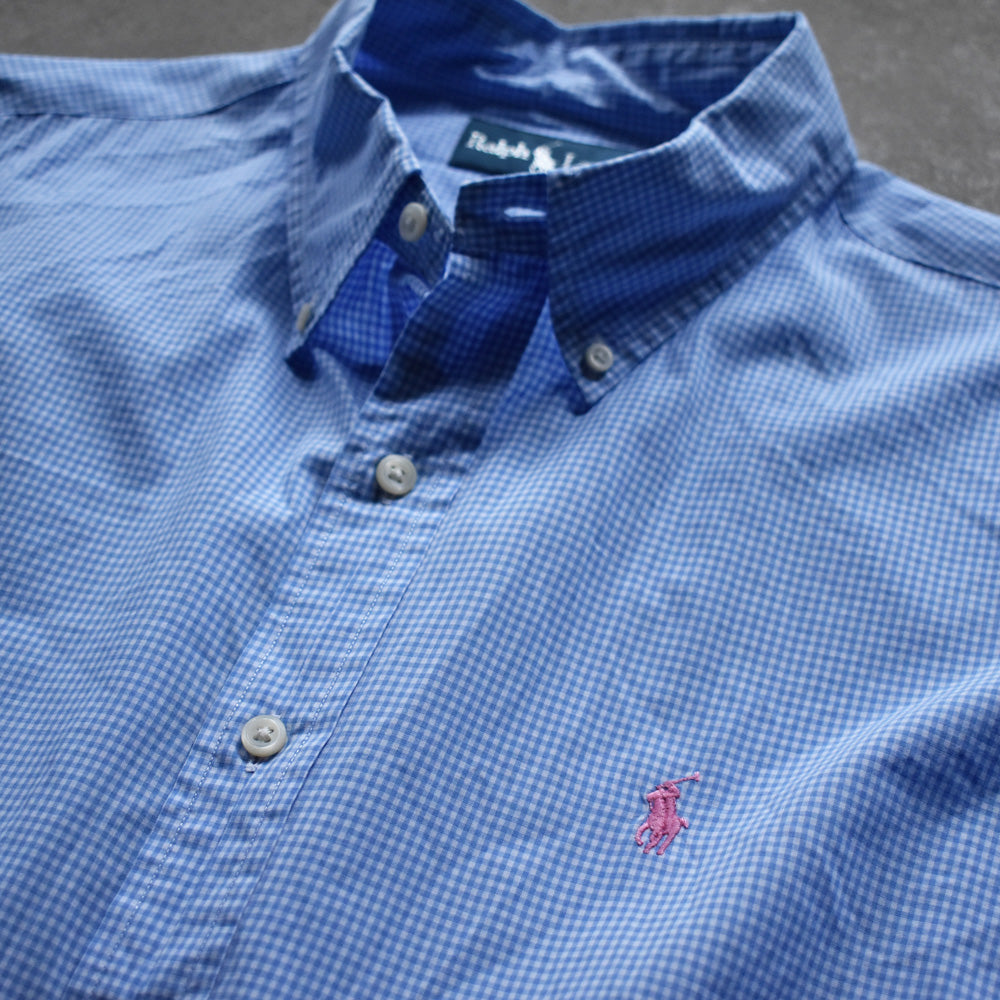 Ralph Lauren/ラルフローレン “CUSTOM FIT” ギンガムチェック ボタンダウンシャツ 230523