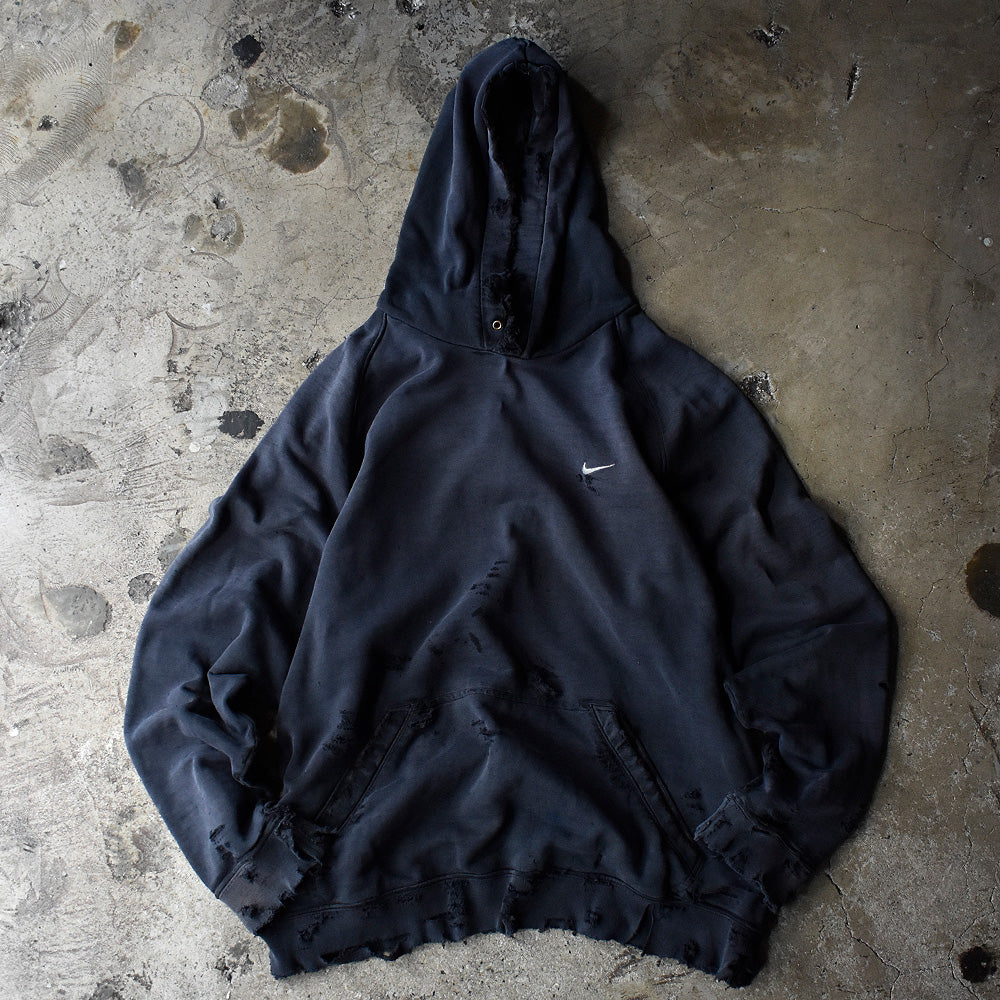 ボロ! NIKE/ナイキ swooshロゴ刺繡 パーカー 230912H