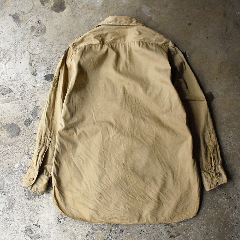 40's~50's U.S.ARMY ワッペン マチ付き チノシャツ 250511H