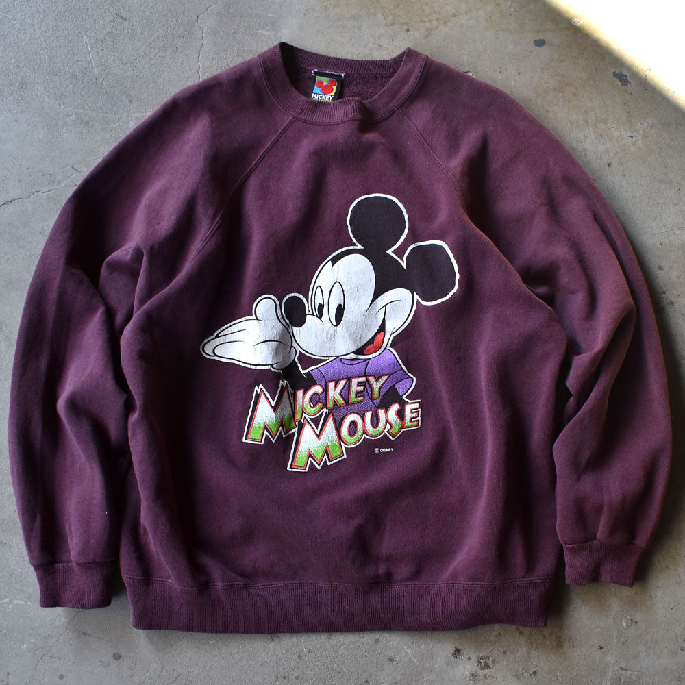 90’s Disney “MICKEY MOUSE“ スウェット USA製 240107H