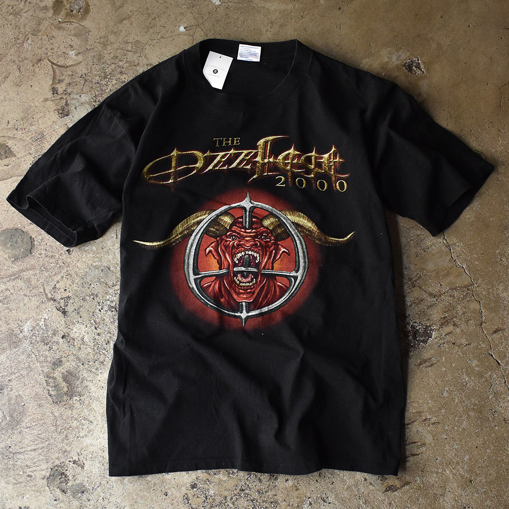 Y2K Ozzy Osbourne "Ozzfest 2000" フェス ロック Tシャツ 230513H