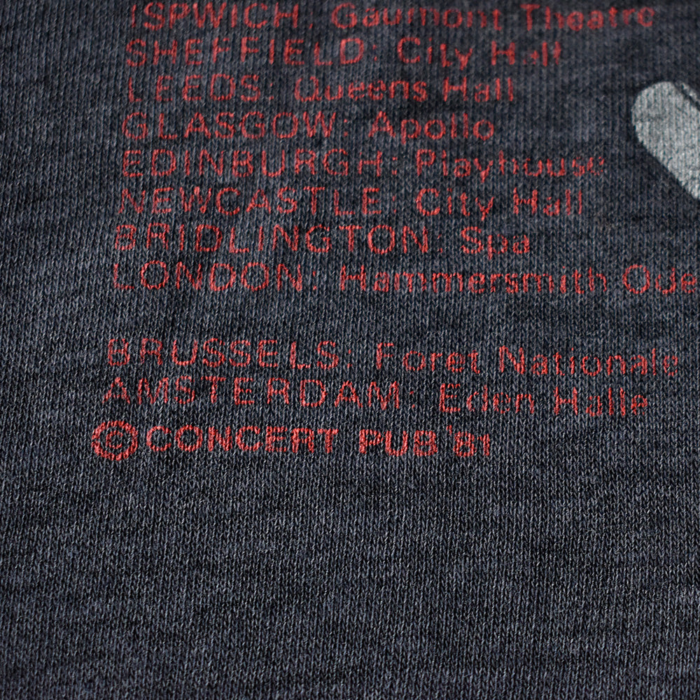 80's SAXON “Denim and Leather” Tour ロック Tシャツ 250706H