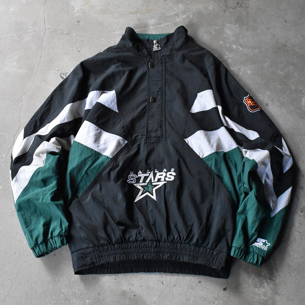 90's STARTER “NHL Dallas Stars” プルオーバー ナイロンジャケット 240914