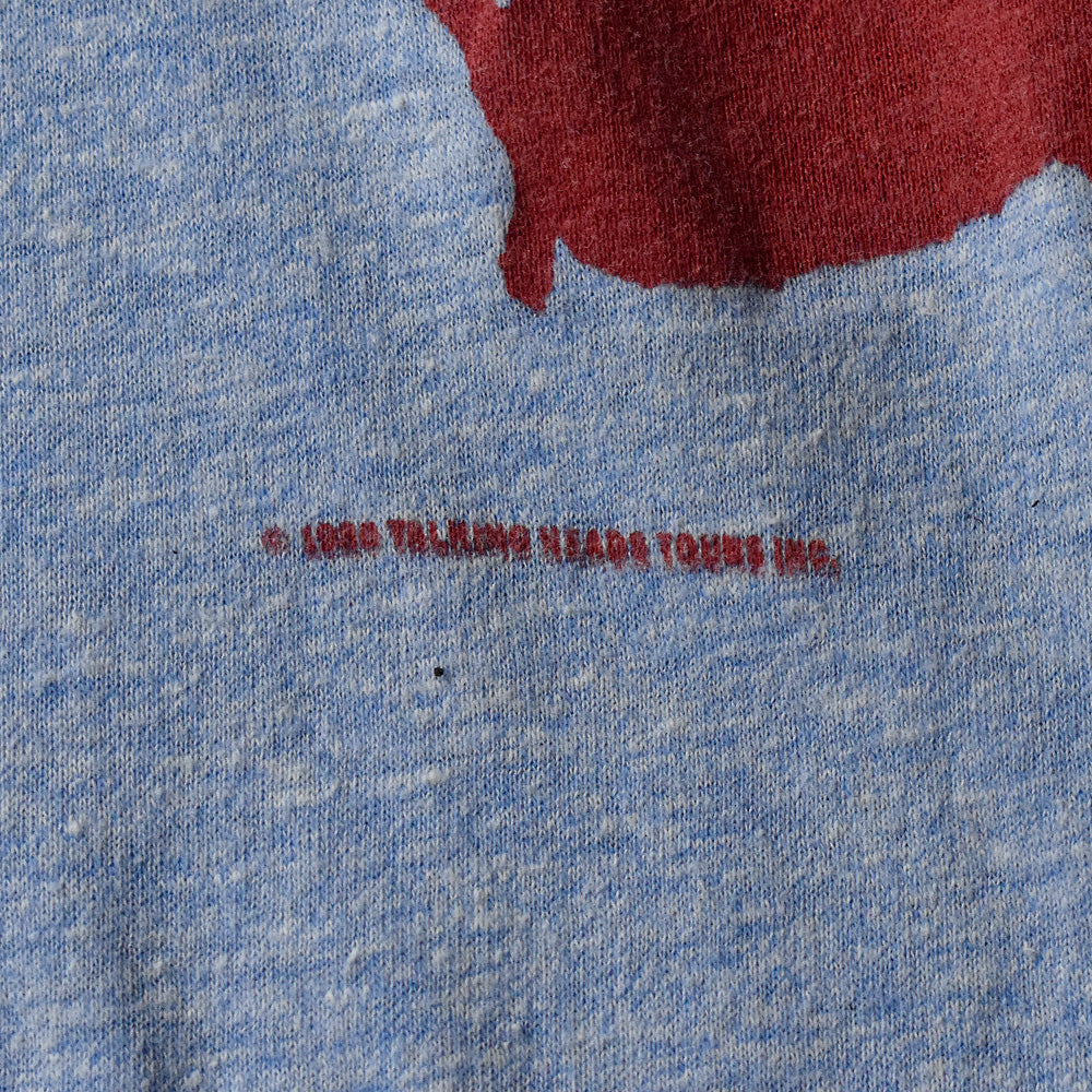 80's Talking Heads “U.S Tour 1980” ラグラン ロック Tシャツ 231128HY33