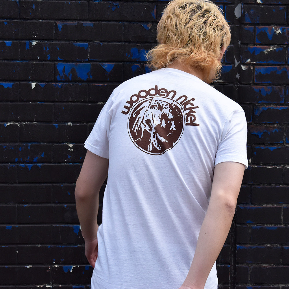 70's ZAZU “ZAZU / Wooden Nickel Records” 染み込みプリント ロック Tシャツ 240124HYY