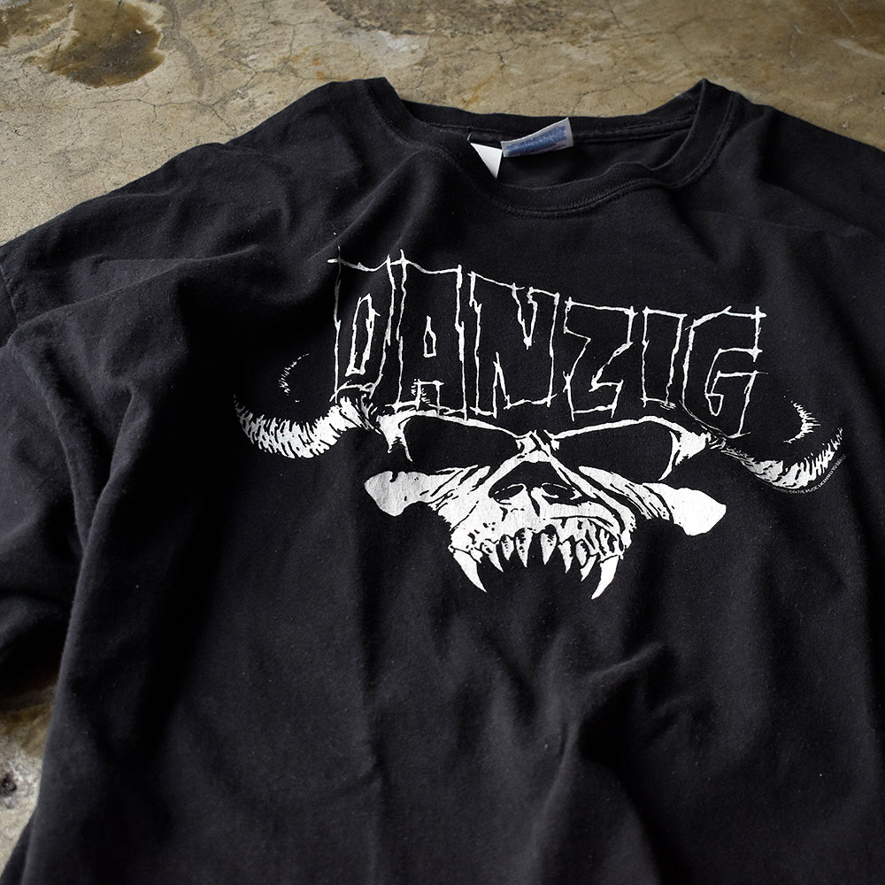 90s Misfits スケルトンTシャツ ブラックフラッグ DANZIG バンドTシャツ 2000年代 メキシコ製 danzig バンドtシャツ giant