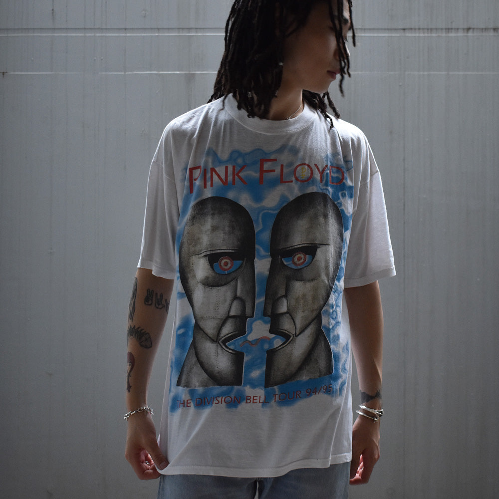 90's PINK FLOYD/ピンク・フロイド "The Division Bell/対" Euro Tour Tee ホワイト! Euro製 230610HYY